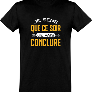 T shirt homme�je vais conclure T shirt homme�je vais conclure