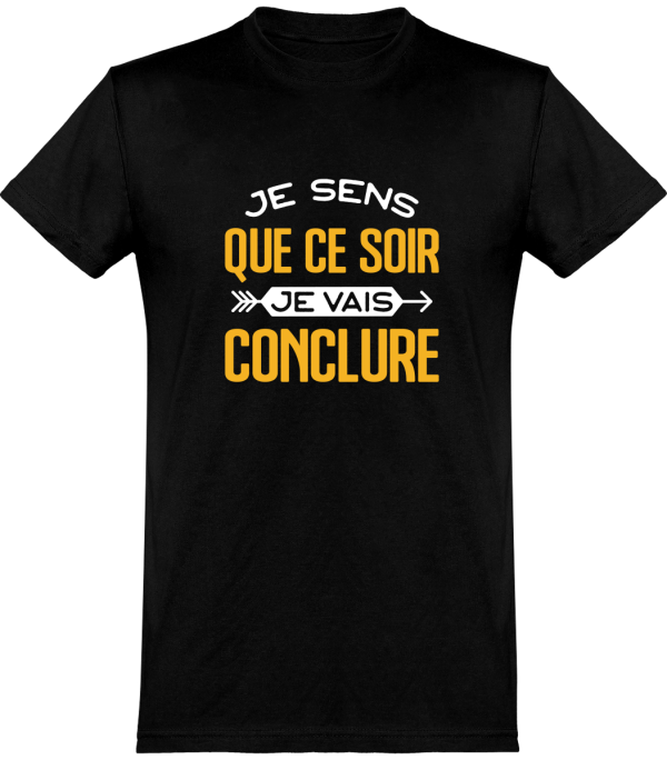 T shirt homme�je vais conclure