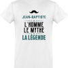 T shirt homme�jean-baptiste l’homme le mythe la legende