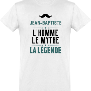 T shirt homme�jean-baptiste l’homme le mythe la legende