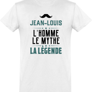 T shirt homme�jean-louis l’homme le mythe la legende