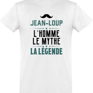 T shirt homme�jean-loup l’homme le mythe la legende