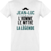 T shirt homme�jean-luc l’homme le mythe la legende