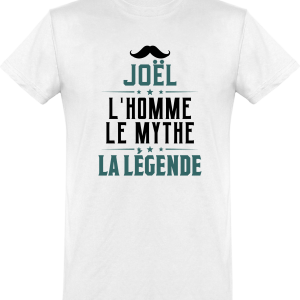 T shirt homme�joel l’homme le mythe la legende