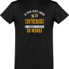 T shirt homme�jouer de la contrebasse et ignorer le monde