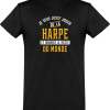 T shirt homme�jouer de la harpe et ignorer le monde
