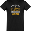 T shirt homme�jouer du clavecin et ignorer le monde