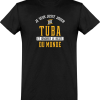 T shirt homme�jouer du tuba et ignorer le monde
