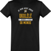 T shirt homme�jouer du ukulele et ignorer le monde