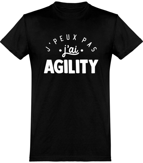 T shirt homme�j’peux pas j’ai agility