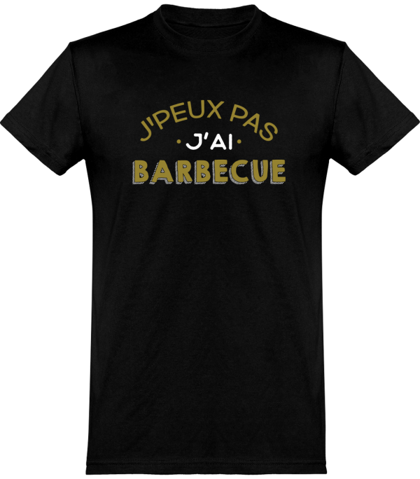 T shirt homme�j’peux pas j’ai barbecue