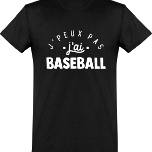T shirt homme�j’peux pas j’ai baseball T shirt homme�j’peux pas j’ai baseball