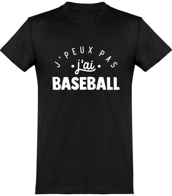 T shirt homme�j’peux pas j’ai baseball