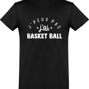 T shirt homme�j’peux pas j’ai basket ball T shirt homme�j’peux pas j’ai basket ball