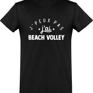 T shirt homme�j’peux pas j’ai beach volley T shirt homme�j’peux pas j’ai beach volley