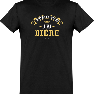 T shirt homme�j’peux pas j’ai biere T shirt homme�j’peux pas j’ai biere