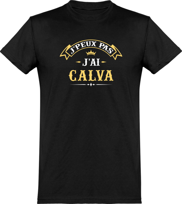 T shirt homme�j’peux pas j’ai calva