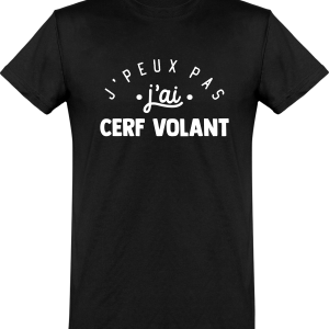 T shirt homme�j’peux pas j’ai cerf volant T shirt homme�j’peux pas j’ai cerf volant