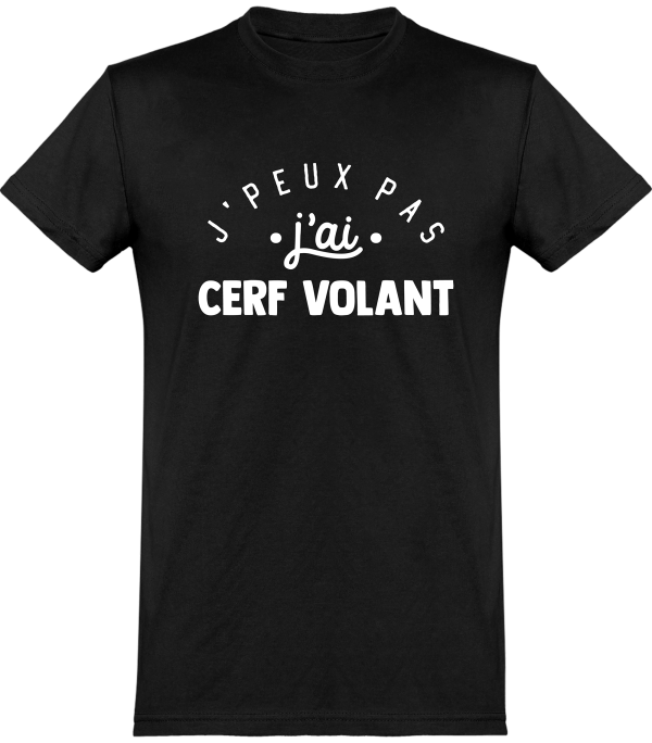 T shirt homme�j’peux pas j’ai cerf volant