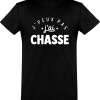 T shirt homme�j&rsquo;peux pas j&rsquo;ai chasse