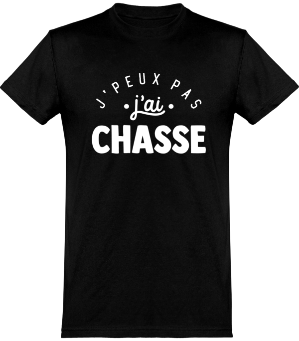 T shirt homme�j’peux pas j’ai chasse