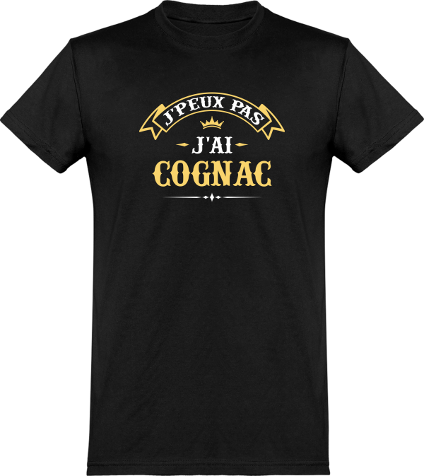 T shirt homme�j’peux pas j’ai cognac