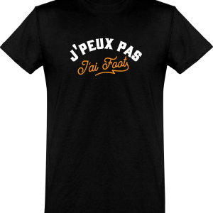 T shirt homme�j’peux pas j’ai foot T shirt homme�j’peux pas j’ai foot