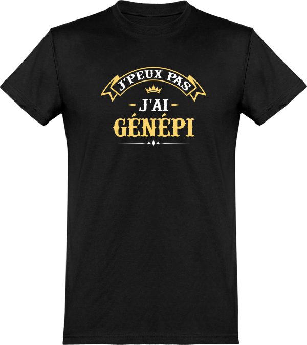 T shirt homme�j’peux pas j’ai genepi