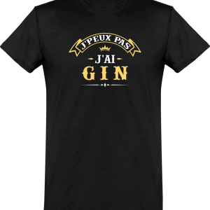 T shirt homme�j’peux pas j’ai gin T shirt homme�j’peux pas j’ai gin