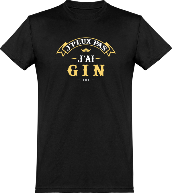 T shirt homme�j’peux pas j’ai gin