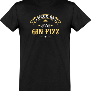 T shirt homme�j’peux pas j’ai gin fizz T shirt homme�j’peux pas j’ai gin fizz