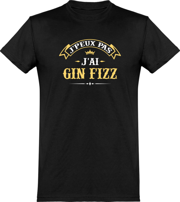 T shirt homme�j’peux pas j’ai gin fizz