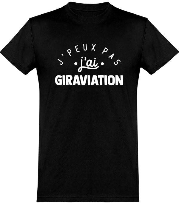 T shirt homme�j’peux pas j’ai giraviation