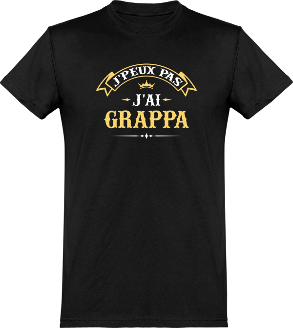 T shirt homme�j’peux pas j’ai grappa