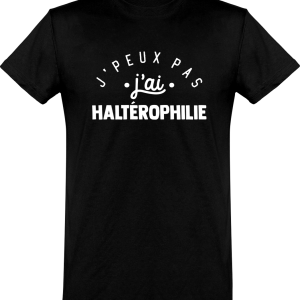 T shirt homme�j’peux pas j’ai halterophilie T shirt homme�j’peux pas j’ai halterophilie