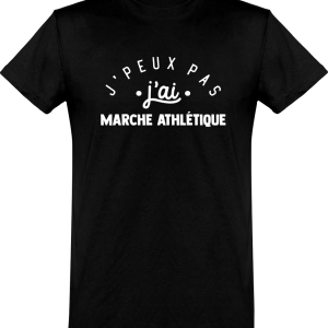 T shirt homme�j’peux pas j’ai marche athletique