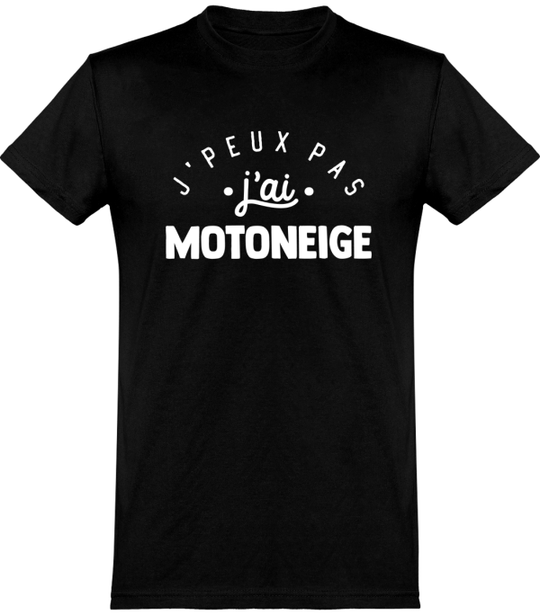 T shirt homme�j’peux pas j’ai motoneige