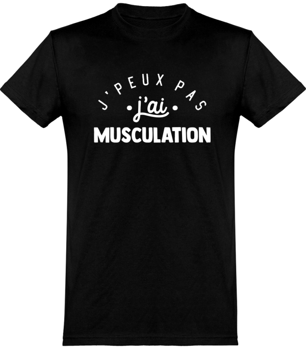 T shirt homme�j’peux pas j’ai musculation