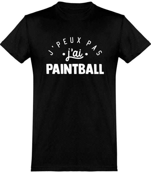 T shirt homme�j’peux pas j’ai paintball