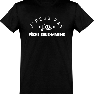 T shirt homme�j’peux pas j’ai peche sous marine T shirt homme�j’peux pas j’ai peche sous marine