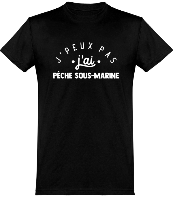 T shirt homme�j’peux pas j’ai peche sous marine