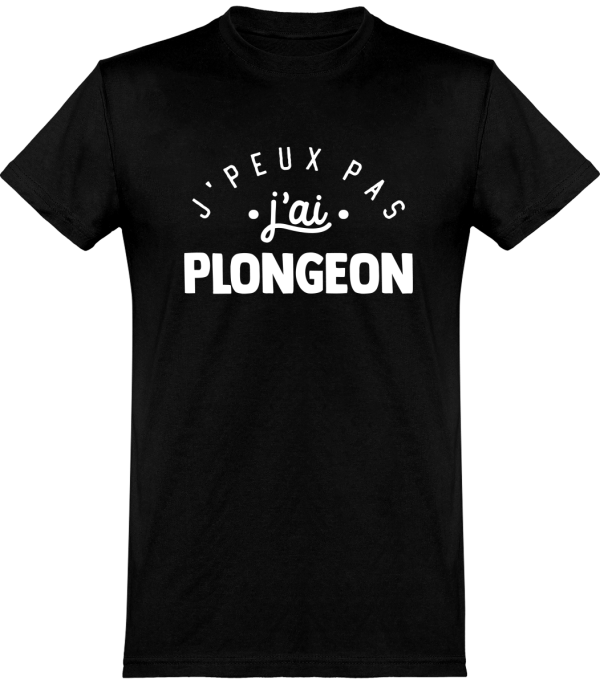 T shirt homme�j’peux pas j’ai plongeon