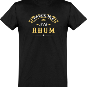 T shirt homme�j’peux pas j’ai rhum T shirt homme�j’peux pas j’ai rhum