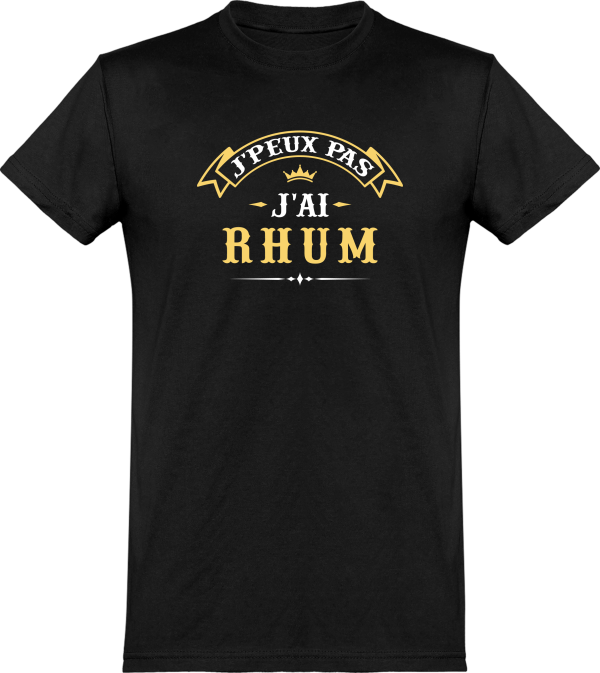 T shirt homme�j’peux pas j’ai rhum