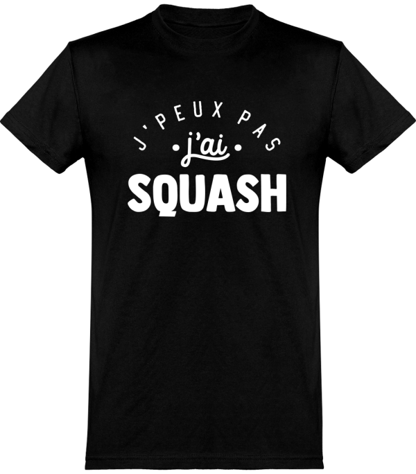 T shirt homme�j’peux pas j’ai squash