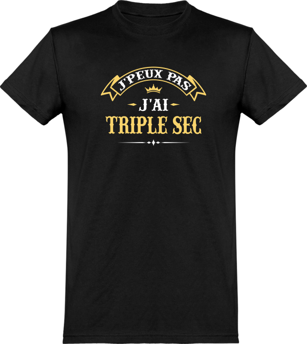 T shirt homme�j’peux pas j’ai triple sec