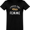 T shirt homme�j&rsquo;peux pas j&rsquo;ai une femme