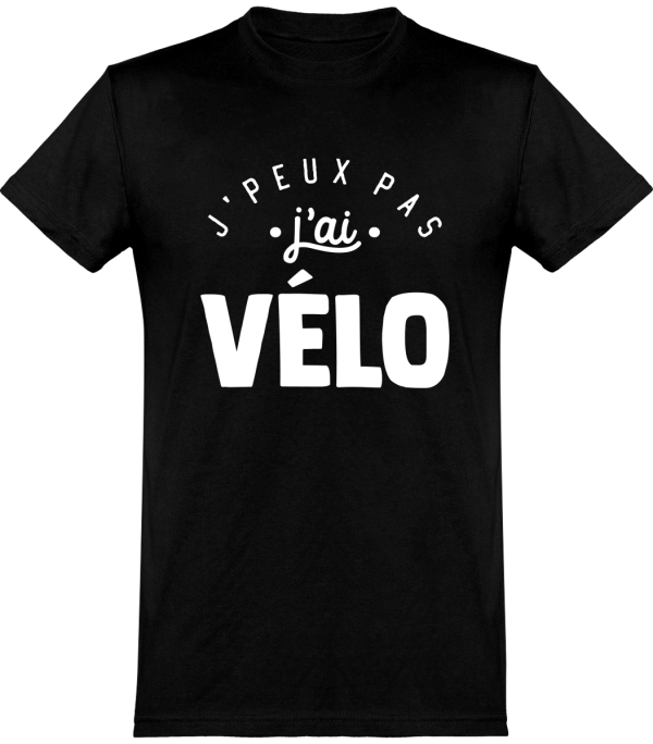 T shirt homme�j’peux pas j’ai velo