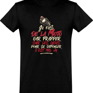 T shirt homme�la moto pour me defouler