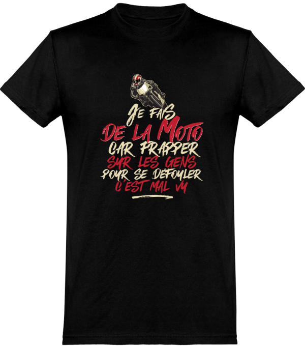 T shirt homme�la moto pour me defouler